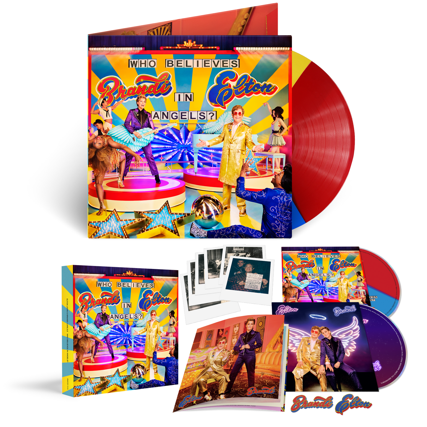Limited Edition CD/DVD Clamshell Box + Tri-Colour Standard Vinyl Bundle