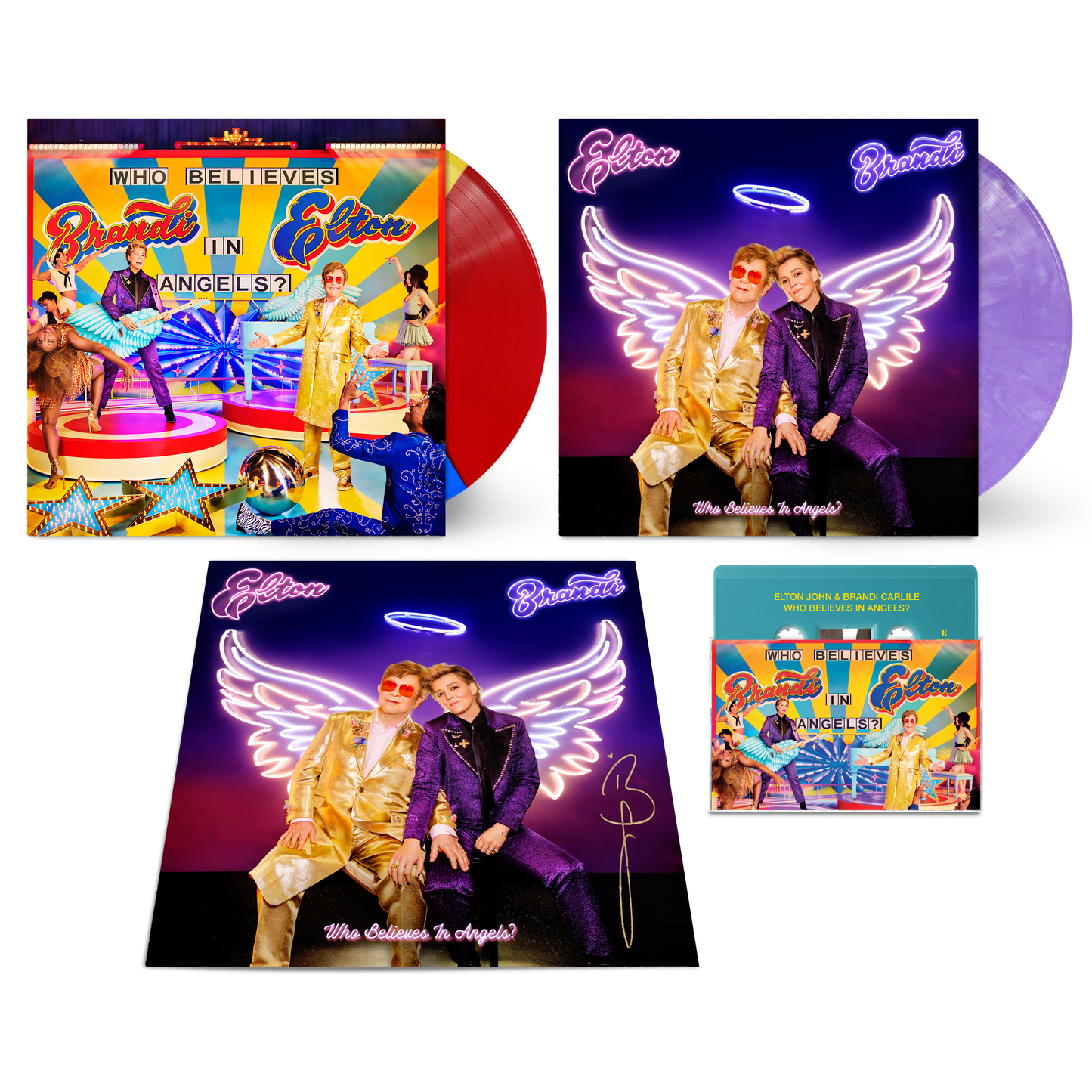 2 x Vinyl and Limited Edition Cassette + Signed Art Card Bundle