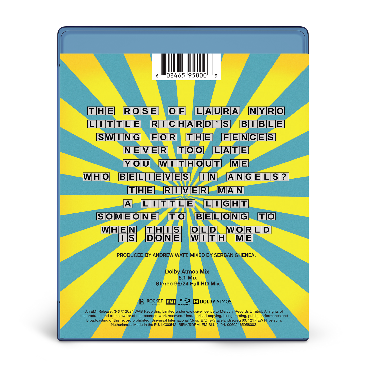 Who Believes In Angels? Limited Edition Exclusive Atmos Blu-Ray Disc