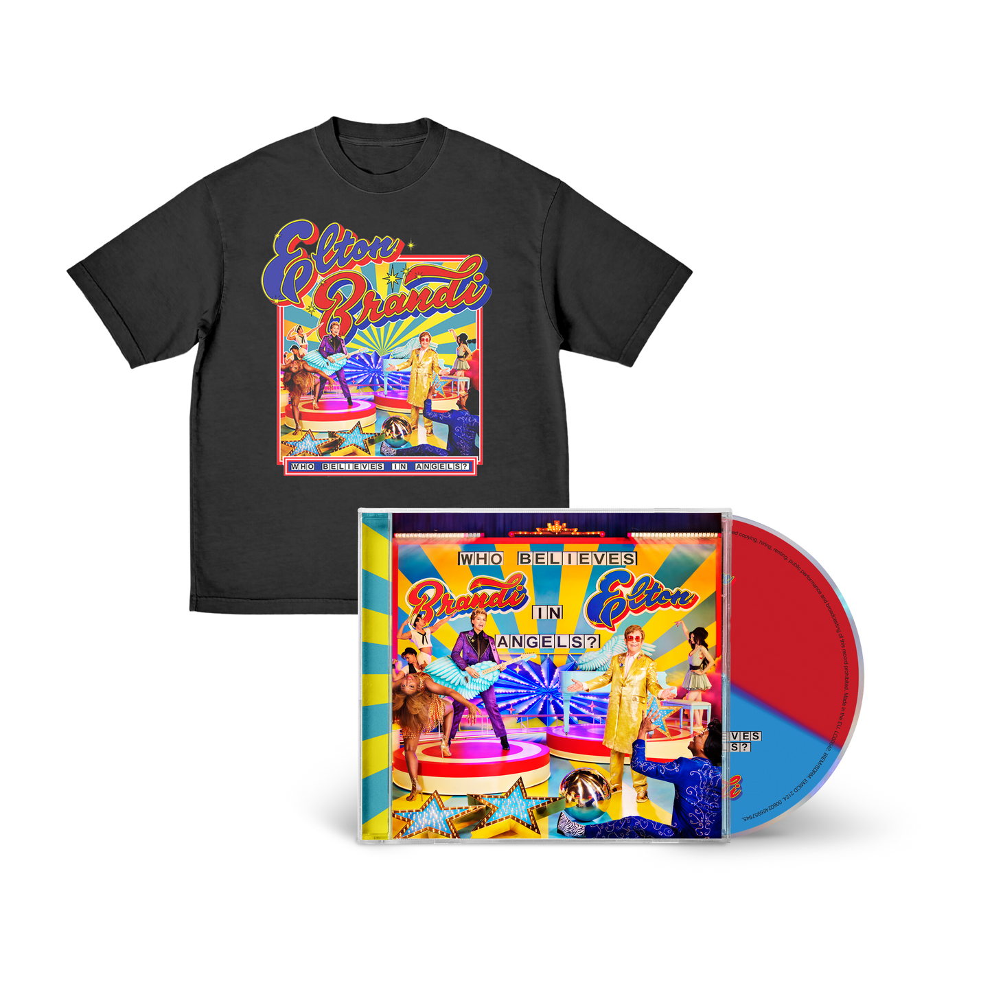 Album Cover Black T-shirt + Standard CD Bundle